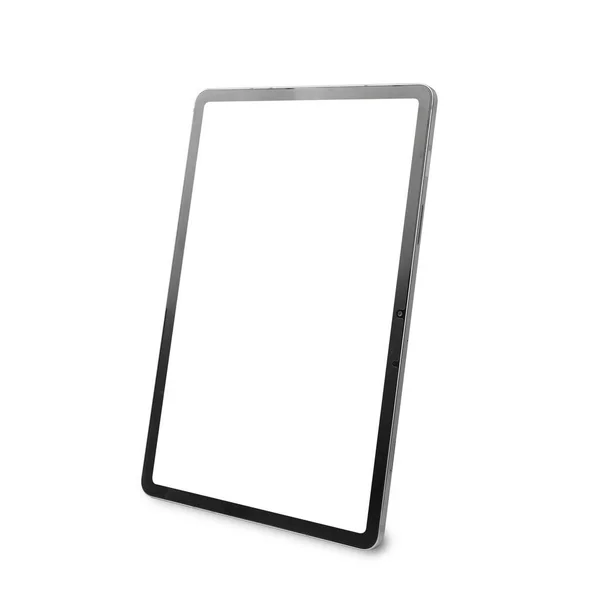 Tablet Mockup Ordenador Aislado Sobre Fondo Blanco Con Ruta Recorte — Foto de Stock