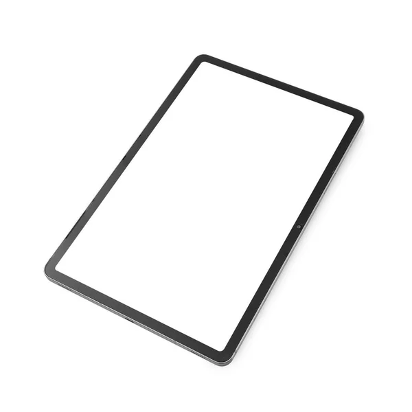 Tablet Dator Mockup Isolerad Vit Bakgrund Med Klippbana — Stockfoto