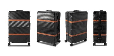 izole kırpma yolu ile beyaz arka planda siyah Bagaj.