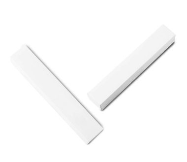 Krem tüpü maketi kırpma yolu olan beyaz arkaplanda izole edildi.