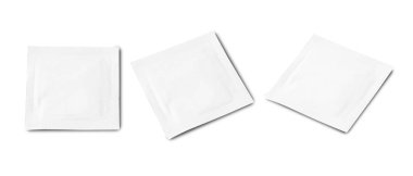 Islak silme zarfı kırpma yolu ile beyaz arkaplan üzerinde izole.