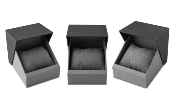 Jewelry Box Mockup Isolated White Background Clipping Path — Stockfoto