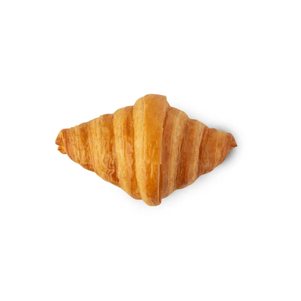 Croissant Isolated White Background Clipping Path — Fotografia de Stock