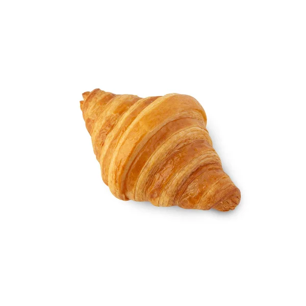 Croissant Isolated White Background Clipping Path — Stock fotografie