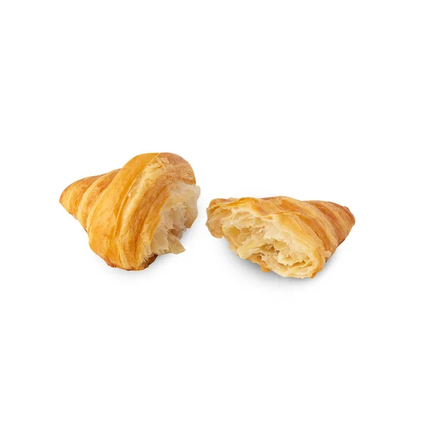 Croissant Isolated White Background Clipping Path — Stok fotoğraf