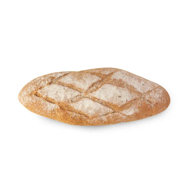 Bread Isolated White Background Clipping Path — 图库照片