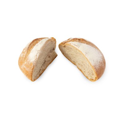 Bread isolated on white background with clipping path.
