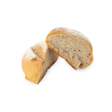 Bread isolated on white background with clipping path.