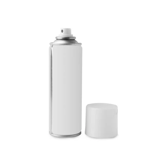 Spray Can Mockup Isolated White Background Clipping Path — Stock Fotó