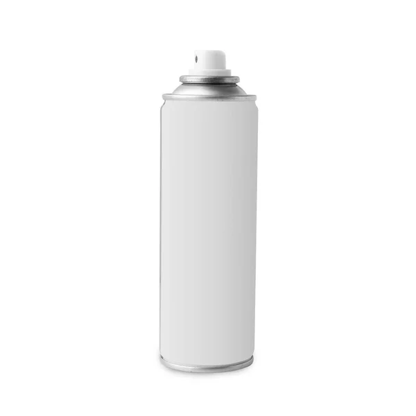 Spray Can Mockup Isolated White Background Clipping Path — Stockfoto