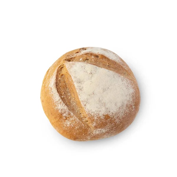 Bread Isolated White Background Clipping Path — Foto de Stock