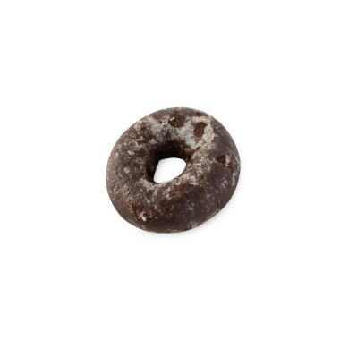 Çikolatalı çörek izole kırpma yolu ile beyaz arka plan üzerinde.