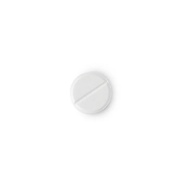 Medical Pill Isolated White Background Clipping Path — Stockfoto