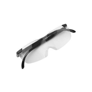 Safety glasses isolated on white background with clipping path.