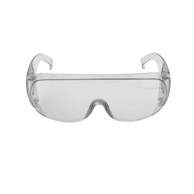 Safety glasses isolated on white background with clipping path.