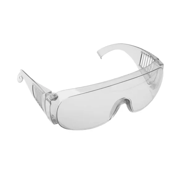 Safety Glasses Isolated White Background Clipping Path — Stok fotoğraf