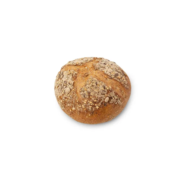 Multigrain Bread Isolated White Background Clipping Path — Fotografia de Stock