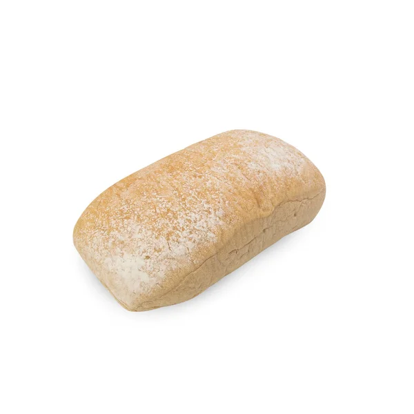 Ciabatta Bread Isolated White Background Clipping Path — Stockfoto