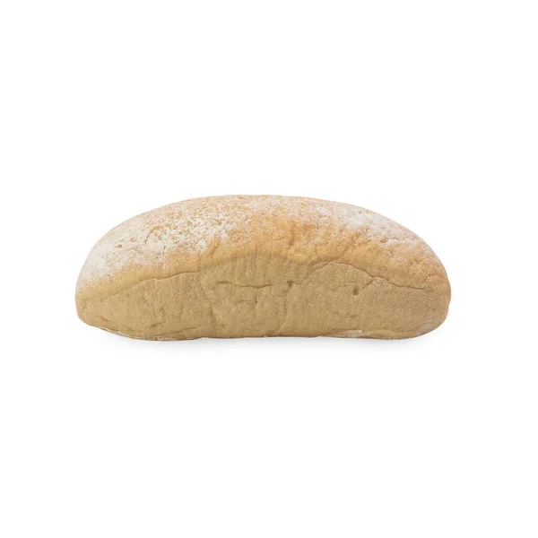 Хлеб Ciabatta Изолирован Белом Фоне Вырезанием Пути — стоковое фото