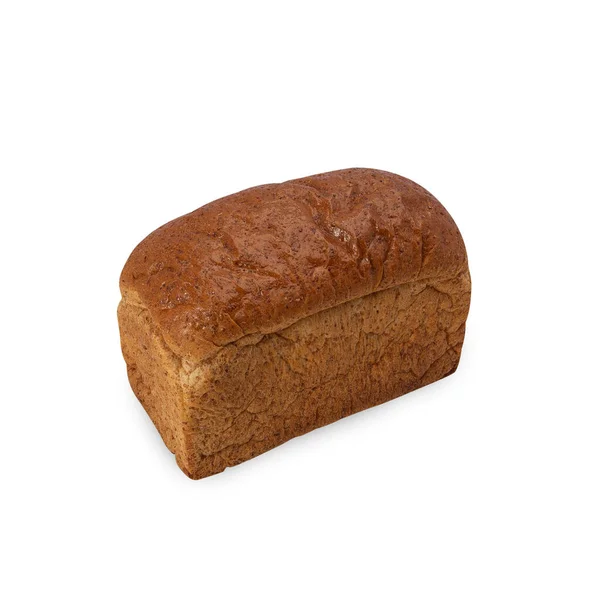 Целый Хлеб Пшеницы Изолирован Белом Фоне Вырезкой Пути — стоковое фото