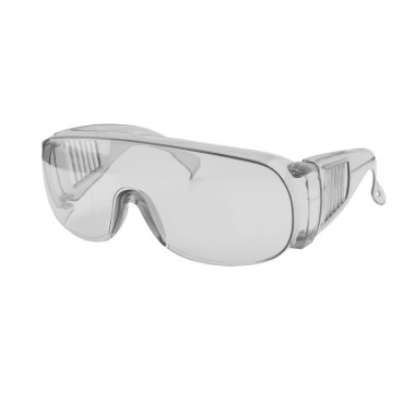Safety glasses isolated on white background with clipping path.