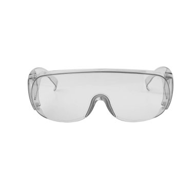 Safety glasses isolated on white background with clipping path.