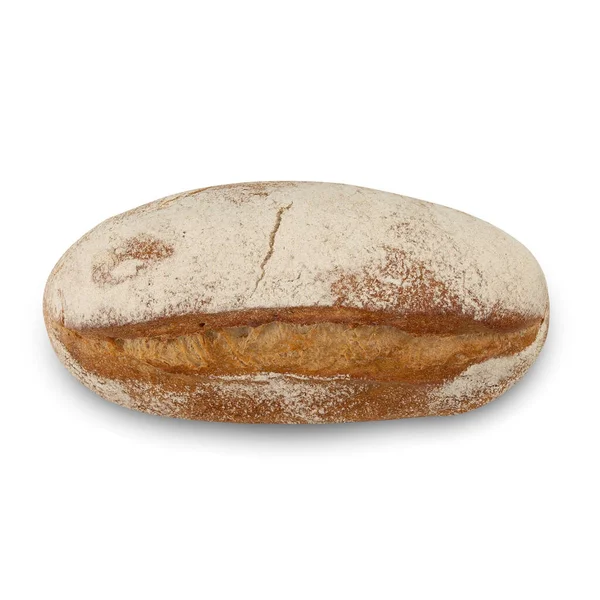 Zuurdeeg Brood Geïsoleerd Witte Achtergrond Met Knippad — Stockfoto
