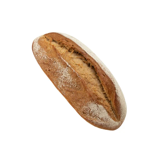 Zuurdeeg Brood Geïsoleerd Witte Achtergrond Met Knippad — Stockfoto