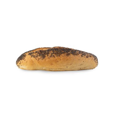 Multigrain bread isolated on white background with clipping path.