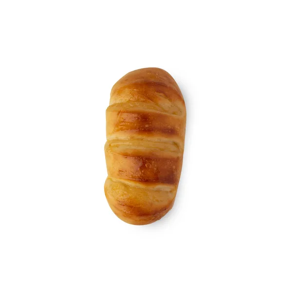 Sausage Bread Isolated White Background Clipping Path — 스톡 사진