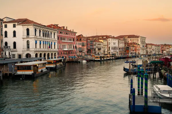 Gran Canal Durante Hermoso Amanecer Venecia Italia — Foto de Stock