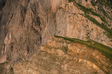 İtalya 'da Seceda Dolomite Dağı, Özerk Bolzano Eyaleti, Güney Tyrol.