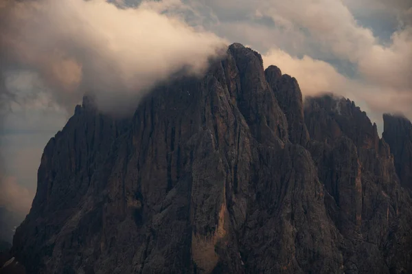 Доломиты Итальянских Альпах Деталях Закате — стоковое фото