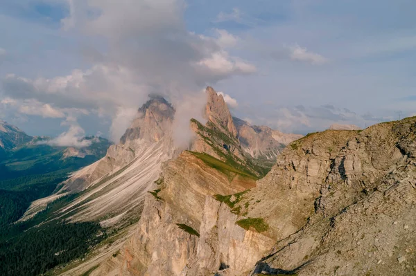 Seceda Dolomite Mountain Italien Autonoma Provinsen Bolzano Sydtyrolen — Stockfoto