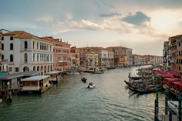 Venecia Italia Julio 2021 Gran Canal Durante Hermoso Amanecer — Foto de Stock