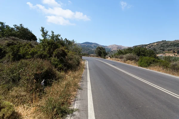 Greece, the road in the mountains — Stock Photo, Image