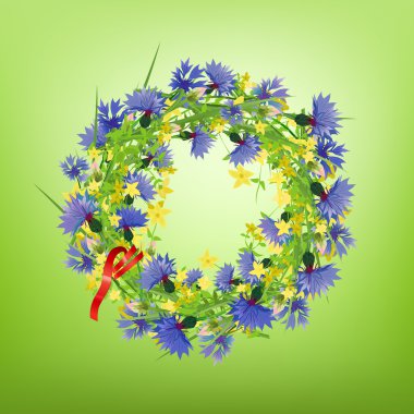 Cornflower çelenk