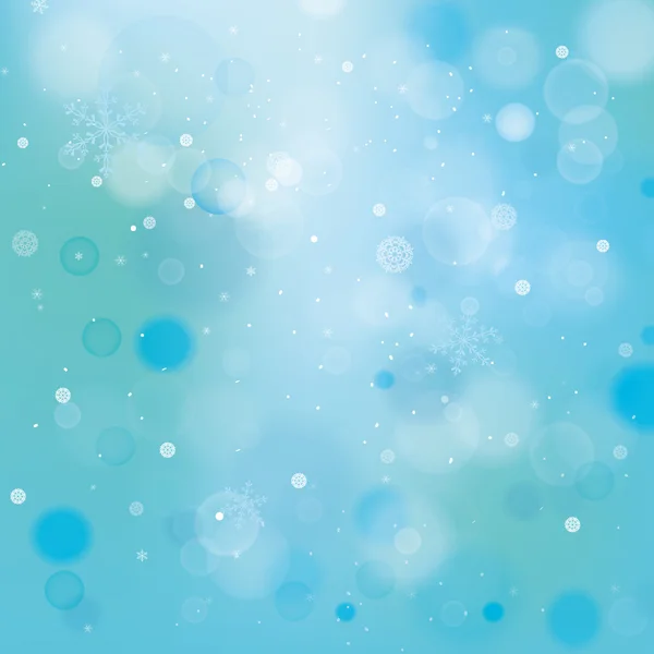 Fondo azul bokeh — Vector de stock