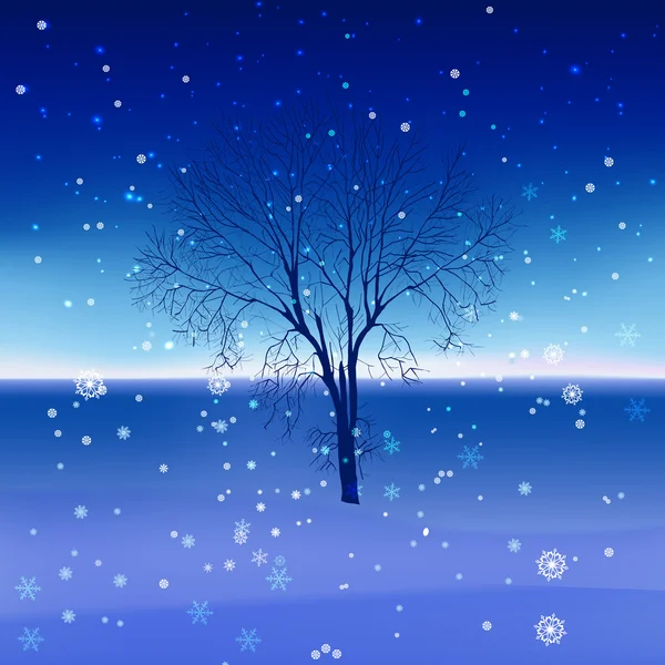 雪景观 — 图库矢量图片