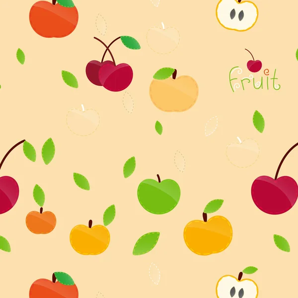 Patrón de frutas — Vector de stock
