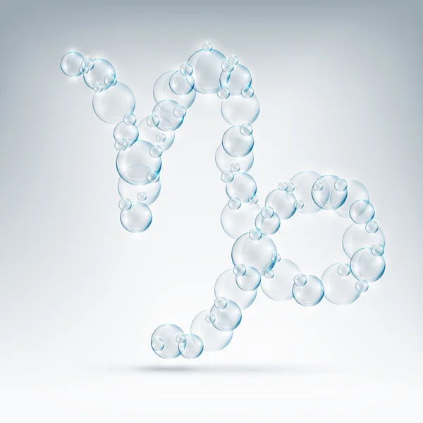 Знак мыльного пузыря зодиака — стоковый вектор
