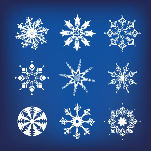 Copos de nieve un — Archivo Imágenes Vectoriales
