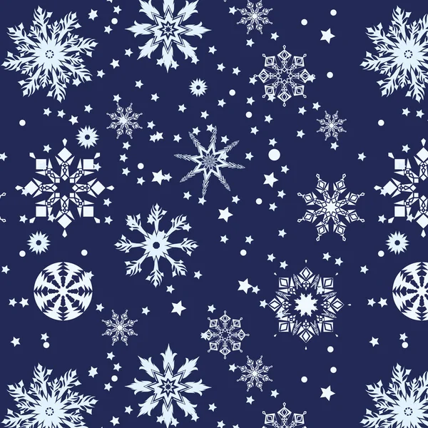 Νιφάδες χιονιού μοτίβο — Διανυσματικό Αρχείο