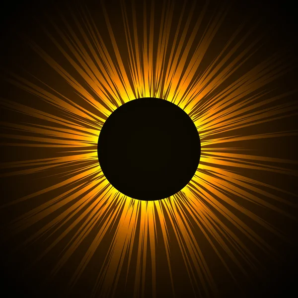 Imagen con sol — Vector de stock