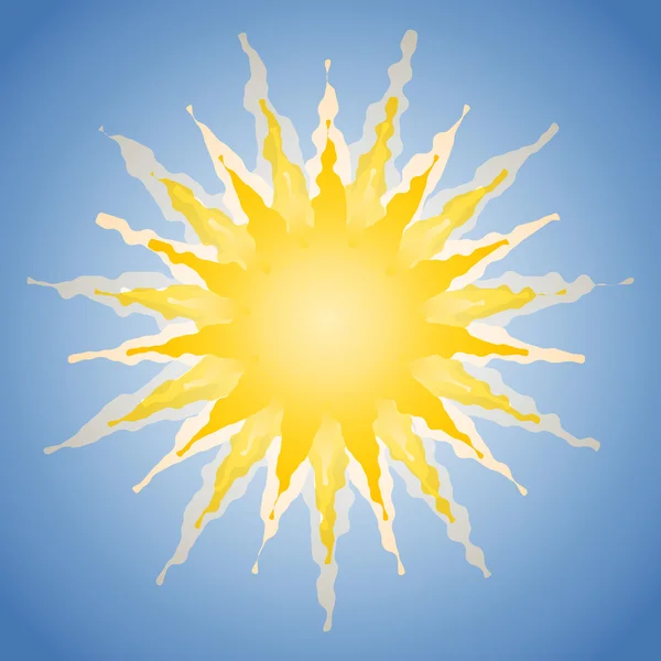 Image with sun — Stock Vector