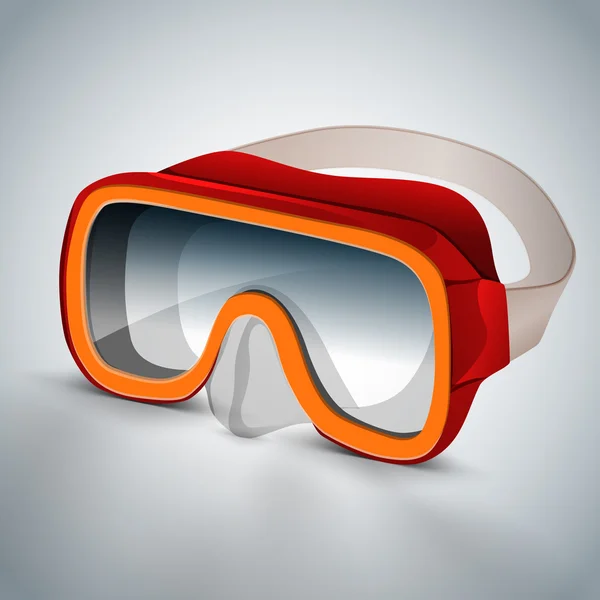 Dykning glasögon (dykning mask) — Stock vektor