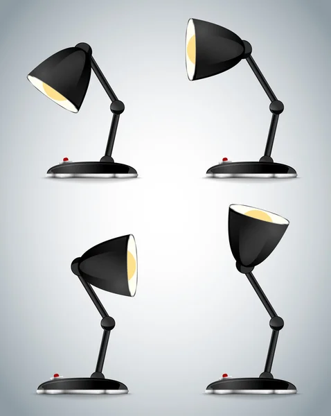 Лампа ретро стол — стоковый вектор