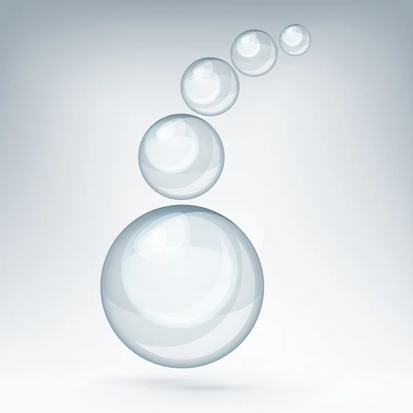 Question des bulles de savon — Image vectorielle