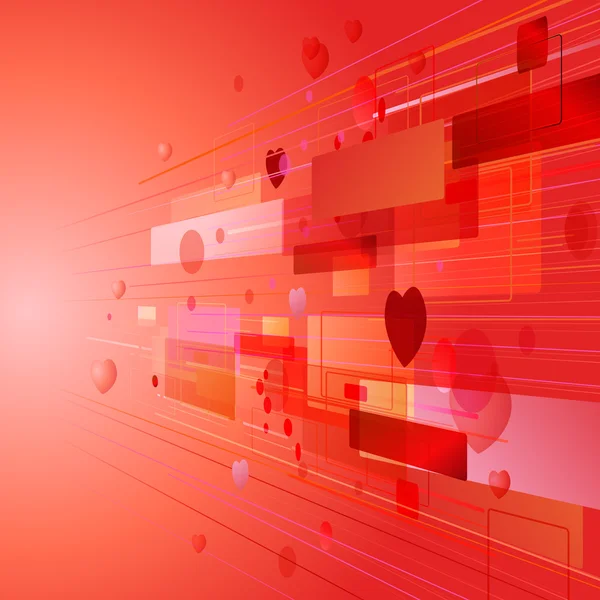 Abstract hearts Background — Stock Vector