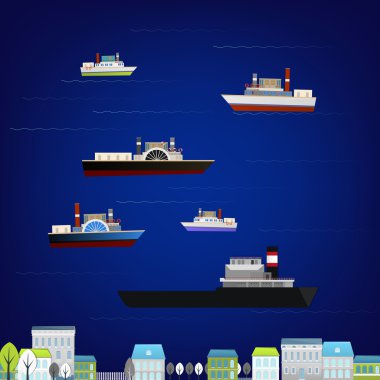 Soyut şehir manzarası